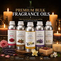 Huile parfumée en vrac Rose Bois de santal Vanille Lavande pour la fabrication de bougies et de savons, longue durée, haute concentration, parfum personnalisé