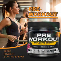 Boissons pré-entraînement en vrac OEM avec créatine et électrolytes, suppléments énergétiques sportifs personnalisés sous marque privée, poudre pré-entraînement fabriquée en Chine