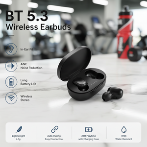 Audífonos Inalámbricos A6S TWS 5.3, Audífonos Deportivos con Cancelación de Ruido ANC, Audífonos Intrauditivos Estéreo, Batería de Larga Duración - Product Image 1
