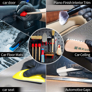 Ensemble de brosses pour l'entretien de la <span class=keywords><strong>voiture</strong></span> Ultra Professional Premium <span class=keywords><strong>Kit</strong></span> de fournitures de <span class=keywords><strong>nettoyage</strong></span> de dépoussiérage <span class=keywords><strong>intérieur</strong></span> doux pour le lavage de la <span class=keywords><strong>voiture</strong></span> - Product Image 3
