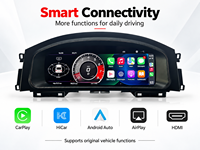 Panel Instrumen Golf 7 MK7 2015 hingga 2020 Digital Cluster 12.3 Inch IPS 1920x720 dengan Dukungan CarPlay Android Auto HUD