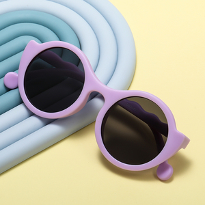 Bulk Custom logo Round <strong>Frame</strong> Silicone Children's Sunglasses Cute <strong>Baby</strong> <strong>Glasses</strong> Uv400 Polarized Kids Sunglasses - Product Image 2