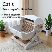 Bac à litière intelligent de luxe pour chat, autonettoyant, grande taille, nettoyage en profondeur, pas besoin de pelle à litière, accessoires pour animaux de compagnie, produits les plus vendus