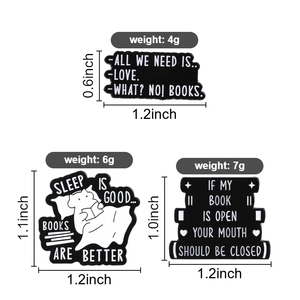 Pin Enamel Lucu Tidur di Atas Buku, Badge Kerah Imut untuk Pecinta Buku, Bros Kreatif untuk Penggemar Membaca, untuk Tas Ransel - Product Image 6