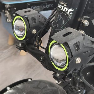 Faro delantero LED U7 con bocina para patinete eléctrico, lámpara de seguridad brillante 2 en 1, accesorio de repuesto universal para patinete eléctrico - Product Image 3