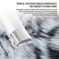 Kit aspiration animal 7 en 1 tondeuse chien chat coupe ongles peigne rechargeable silencieux portable acier inoxydable