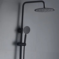 Robinet de douche et de baignoire thermostatique contemporain en laiton, avec cartouche céramique, monocommande, à fixation murale, pour usage hôtelier et domestique, vente en gros