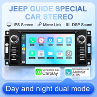 SEMAITU 2 + 32G sans fil Carplay Android Auto pour Bluetooth voiture Audio écran tactile pour Jeep boussole 2007-2012 pour lecteur DVD