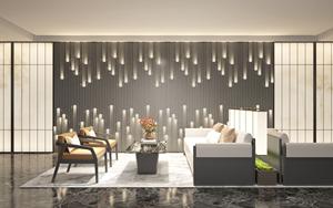 室内装飾木製グレインアートルーバー室内星空効果デザイン壁パネル自由に組み合わせ背景壁シート - Product Image 2