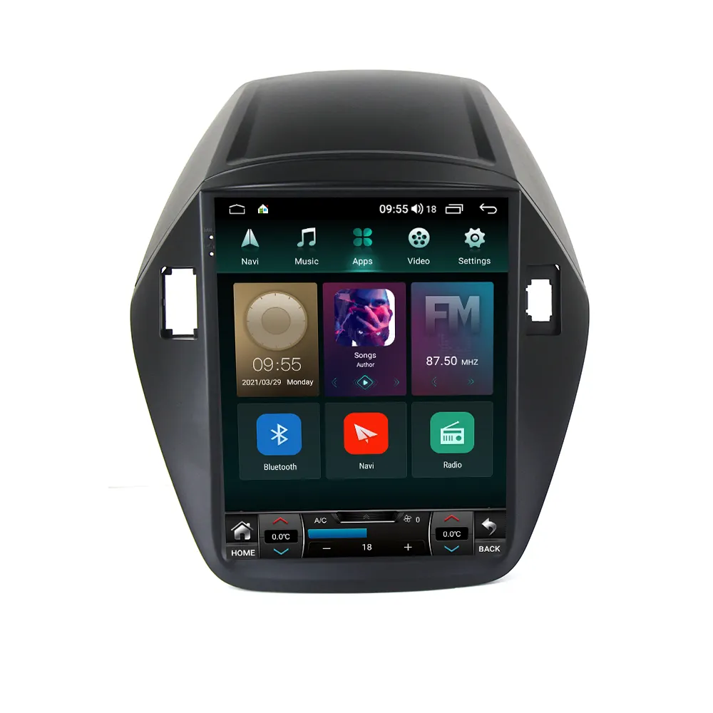 Tesla Tipo Android IX35 11 Apto para TUCSON 2009 2010 2011 2012 2013 2014 - Car DVD Player GPS de Navegação rádio