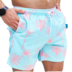 Shorts de Playa Personalizados con Logotipo para Hombre, Estilo Casual, para Natación y Surf, Cintura Media, Color Sólido, Talla Grande, de Poliéster/Nailon, Ecológicos, de Secado Rápido - Product Image 1