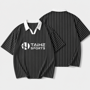 Uniforme de Fútbol con Diseño de Rayas Personalizado ODM, Camiseta Polo con Cuello en V, Jersey de Manga Corta para Hombre, Suministro al por Mayor del Fabricante - Product Image 1
