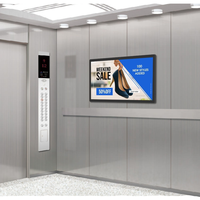 Pantalla LCD de Señalización Digital de 43 Pulgadas para Elevador, Montada en la Pared, Reproductor Multimedia Interior, Monitor Android UHD con WiFi Personalizado