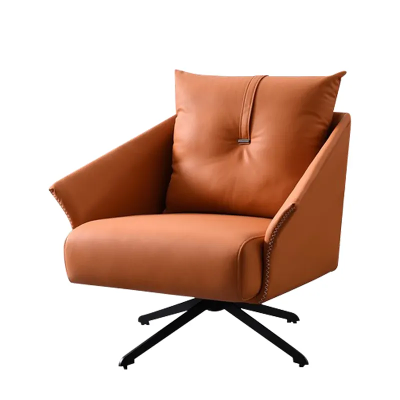 Chaise pivotante confortable à design italien avec base à quatre étoiles, bureau, hôtel, maison, salon, fauteuil de loisirs
