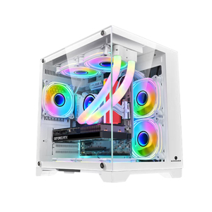 Boîtiers d'ordinateur de jeu personnalisés Micro ATX en verre trempé transparent pour ordinateur de bureau de jeu - Product Image 4