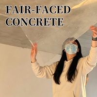 Revêtement architectural en béton artistique, moderne, minimaliste, sans joint, à séchage rapide, pour une couverture efficace, idéal pour les salles de jeux et les clubs.