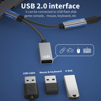 Cable adaptador USB 2,0 a USB tipo C OTG, convertidor de datos con puerto de carga PD para GoogleTV Chromecast Samsung