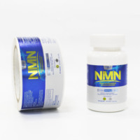 Étiquettes personnalisées pour produits de santé, imprimées UV, en PP, étanches, pour flacons de médicaments, compléments vitaminiques, emballages de boissons