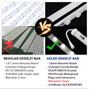ไฟ LED แถบแสงด้านข้าง SMD1818 ความสว่างสูง 24V สำหรับกล่องไฟ - Product Image 4