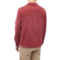 Veste chemise en velours côtelé 100% coton épais, broderie personnalisée, vêtement de travail, veste de travail à quatre poches