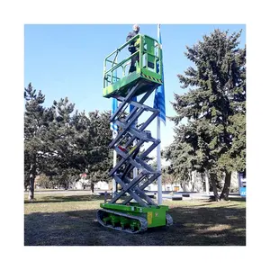 8M 16M Self Propelled Tracked Scissor Lift For House Repair