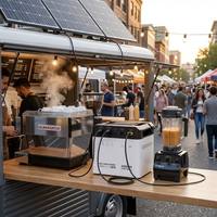 Système de stockage d'énergie domestique tout-en-un KUCHER 1000W 2009.6Wh avec batterie LiFePO4, onduleur intégré, chargeur solaire et secteur