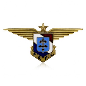 Pin de Solapa 3D de Alta Calidad con Diseño de Ala Antigua, Logotipo Impreso, Forma Personalizada de Aerolínea - Product Image 1