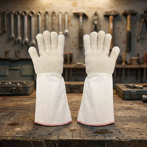 Gants en tissu éponge 100% coton, résistants aux hautes températures (150-350 degrés), avec manchette en toile, protection des bras, utilisation quotidienne, durables, séchage rapide - Product Image 6