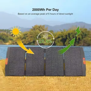 Panneaux solaires pliables à haut rendement 100w 120w 200W 300W 400W 18v panneaux solaires flexibles noirs panneau portable