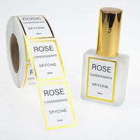 Étiquette adhésive cosmétique élégante, imperméable, de haute qualité, personnalisée OEM/ODM, pour emballage de boîte cadeau, feuille métallique premium