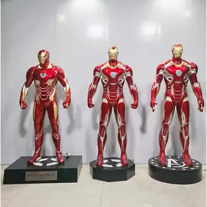 Factory Custom Movie action figure Life Size Fiberglass iron man statue sculpture