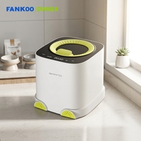Distributeur automatique d'aliments pour chiens et chats en plastique étanche avec écran LCD, réglage du temps, capacité de 2,5 L, multifonction, 100V-240V