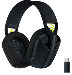 โล<span class=keywords><strong>จ</strong></span>ิเทค G435 ชุดหูฟังสำหรับเล่นเกมไร้<span class=keywords><strong>สาย</strong></span>ไลท์สปีด ดอลบี้ แอทโมสแบตเตอรี่ 18 ชม. ไมโครโฟนในตัวสำหรับพีซี พีเอส 4 พีเอส 5 สวิตช์มือถือ - Product Image 1