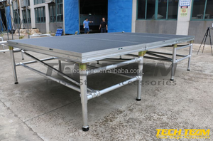 Plate-forme de scène extérieure en alliage d'aluminium réglable de 4*8 pieds Type de <span class=keywords><strong>pont</strong></span> de scène de concert portable pour événements - Product Image 4