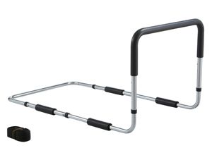 Vente en gros ICARE Accoudoir de lit en acier au carbone noir pour usage domestique, pour personnes âgées, avec poche de rangement et main courante, garantie 1 an - Product Image 2