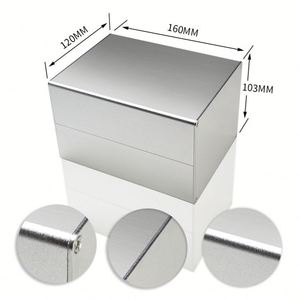 <b>Metal</b> Audio Amplifier Case Manufacturer Customized CNC Machining Aluminum <b>Box</b> Enclosure Case Electric Meters IP54 Powder Coating - Product Image 5