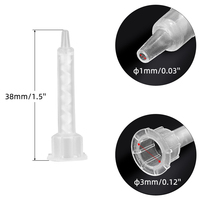 Tube de mélange statique jetable de bec de mélange de résine époxyde d'embout de mélange en plastique d'AB Glue