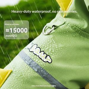 Impermeable para Mascotas con Diseño de Dinosaurio Verde, Cuatro Patas, Varios Tamaños, Ligero, Fácil de Usar, Protección para la Cola, Cómodo - Product Image 3