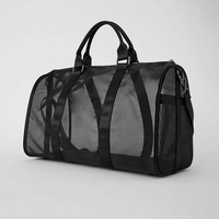 Bolsa de Viaje de Fin de Semana, Ligera, de Nailon, con Logotipo Personalizado, para Yoga, Fitness, con Forro de PVC, Cierre de Cremallera Impermeable