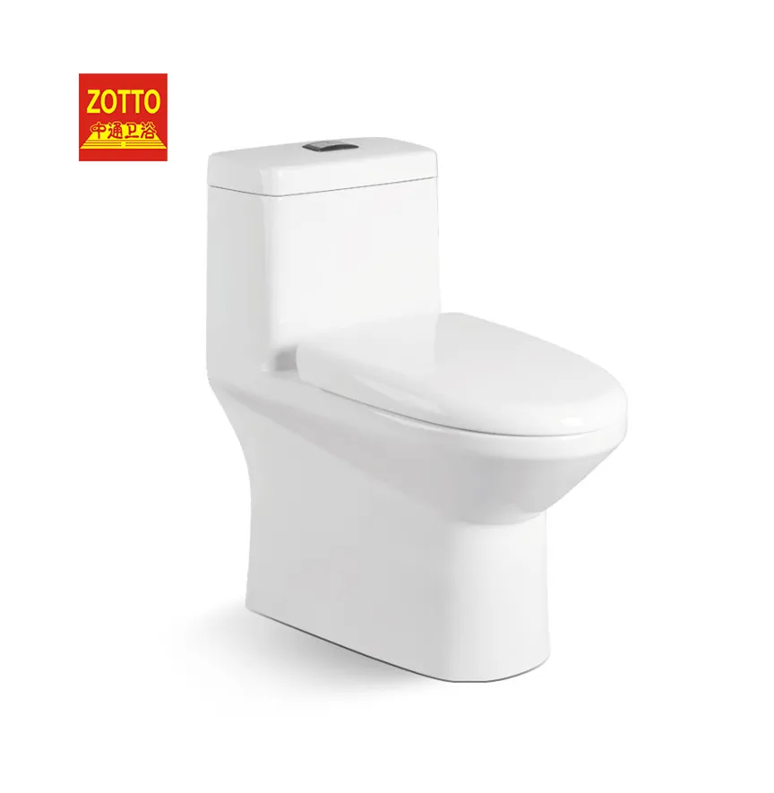 Seramik sıhhi tesisat gereçleri tuvalet banyo su dolap zemin monte tek parça komodin yumuşak yakın klozet