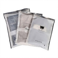 Sacs à fermeture éclair personnalisables en PE transparent givré imprimé en héliogravure, recyclables, auto-scellants, 70 microns, pour chaussures et vêtements