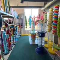 Sculpture créative géante personnalisée en fibre de verre Figurines de crème glacée en résine 3D Artisanat pour cadeaux Décoration de la maison