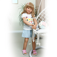 Muñeca Reborn NPK de 98 cm, Original, Articulada, Tamaño Real de Niño Pequeño, Modelo para Vestir, Muñeca Bebe Grande