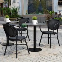(E9609) fabricant de pieds de table de centre de salle à manger en métal en fer café extérieur