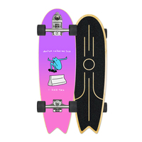 Planche à roulettes de surf en érable canadien, planche à roulettes de surf sur terre, planche à roulettes à quatre roues, type planche à roulettes de dérive