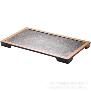 Japanese-style <b>melamine</b> rectangular <b>plate</b>, commercial flat <b>plate</b> for barbecue restaurants, creative Western-style shallow - Product Image 5
