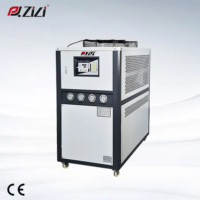 PQ-ZL06A 6HP Pengqiang ZiLi Máy Làm Lạnh Nước Công Nghiệp Làm Mát Bằng Không Khí Máy Nén Làm Lạnh Nước Tái Chế Máy Bơm Tuần Hoàn 6kw Công Suất 70L