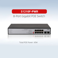 H3C S1210F-PWR S1210F-HPWR Switch Ethernet Gigabit No Administrado con Soporte para VLAN de un Clic y DIP Switch