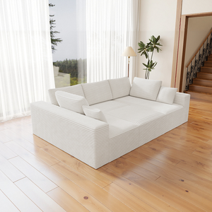 Modular Sectional <b>Sofa</b> Seat,Upholstered Compressed Couch for <b>Living</b> <b>Room</b>,Bedroom,Apartment,No Assembly Required - Product Image 3