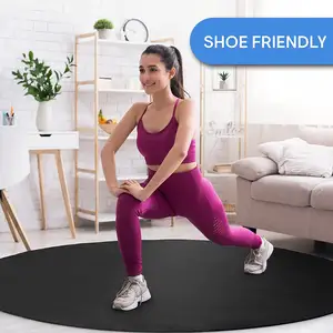 Tapis de méditation rond de grande taille, tapis d'exercice pour le yoga